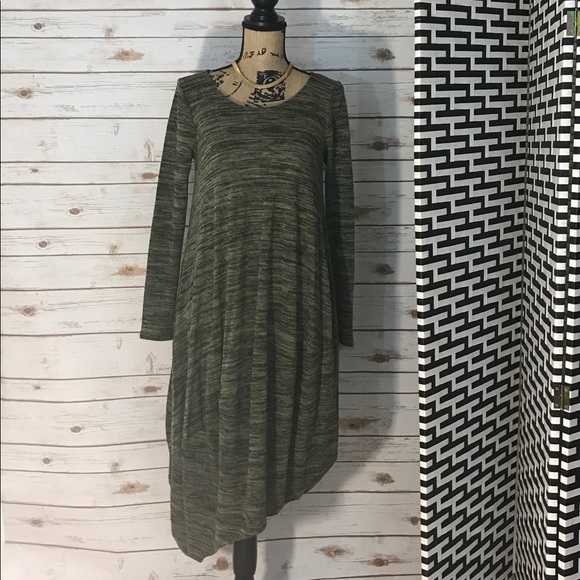 Army Green Tunic Dress - Picture 3 of 6